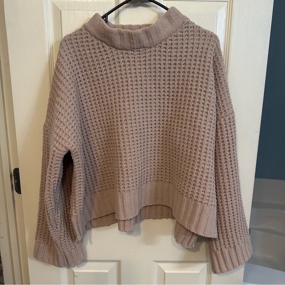 Women’s Altar'd State Taupe Cowl Neck Sweater, size Medium